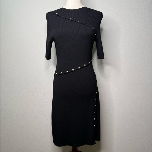 Maje Dress In Ribbed Knit - Picture 5 of 9